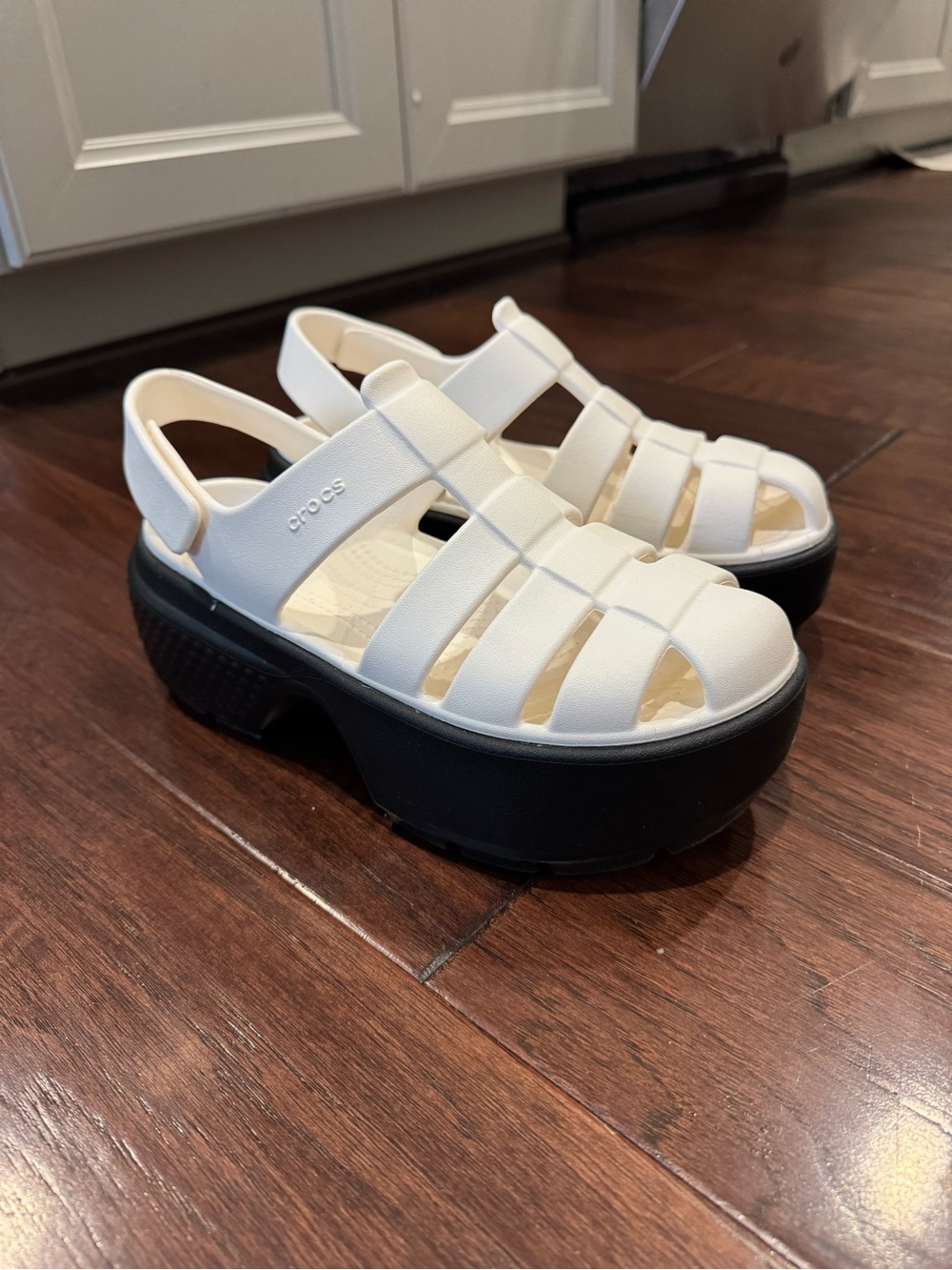 Crocs fisherman platform sandals